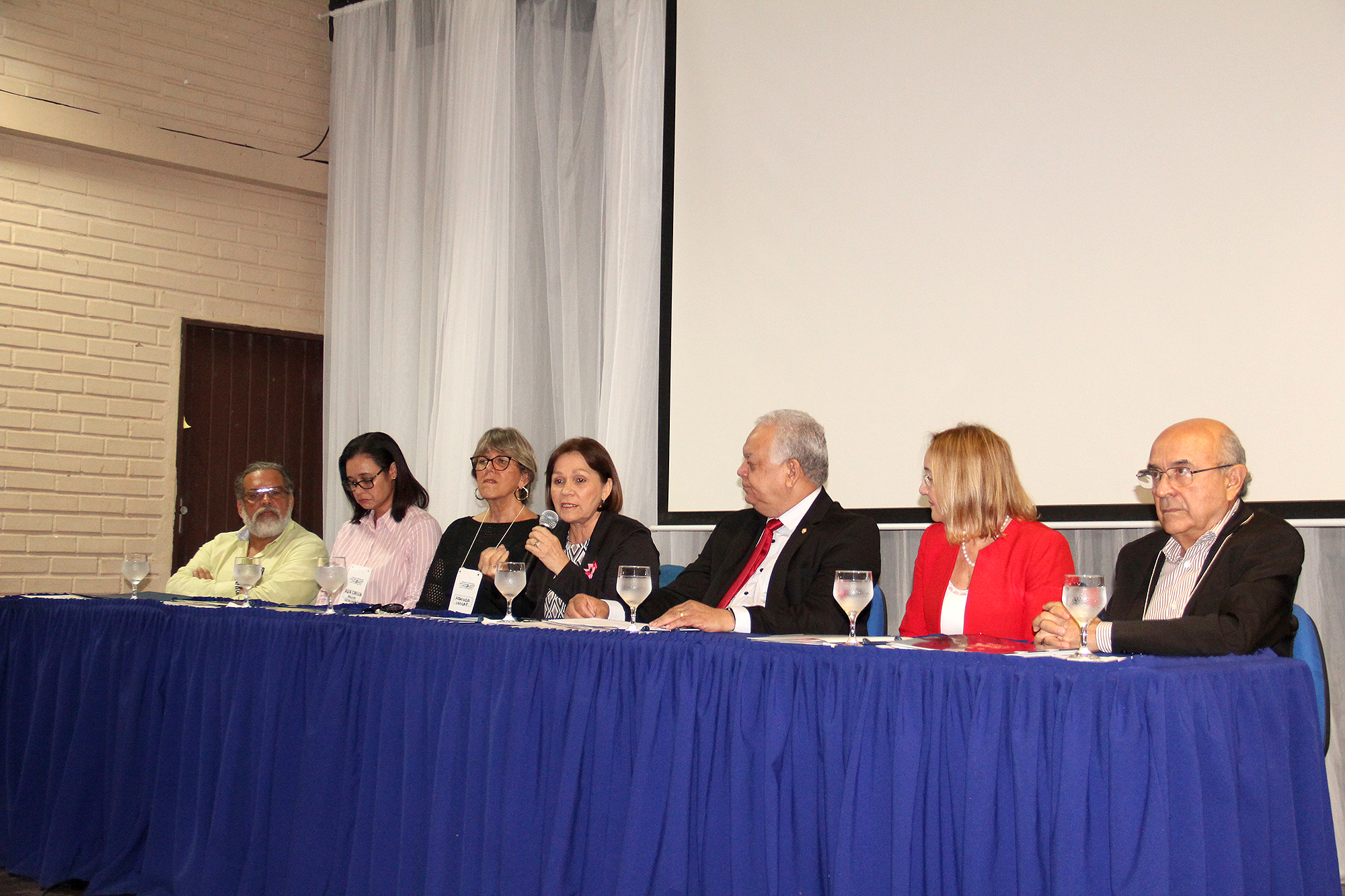 Integrantes da mesa de abertura do Workshop