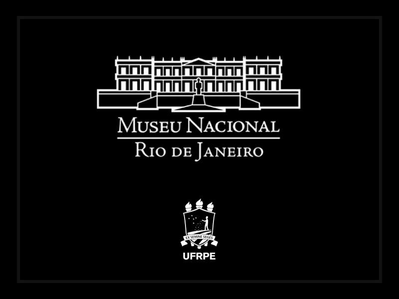 brasão da UFRPE e do museu nacional com fundo preto