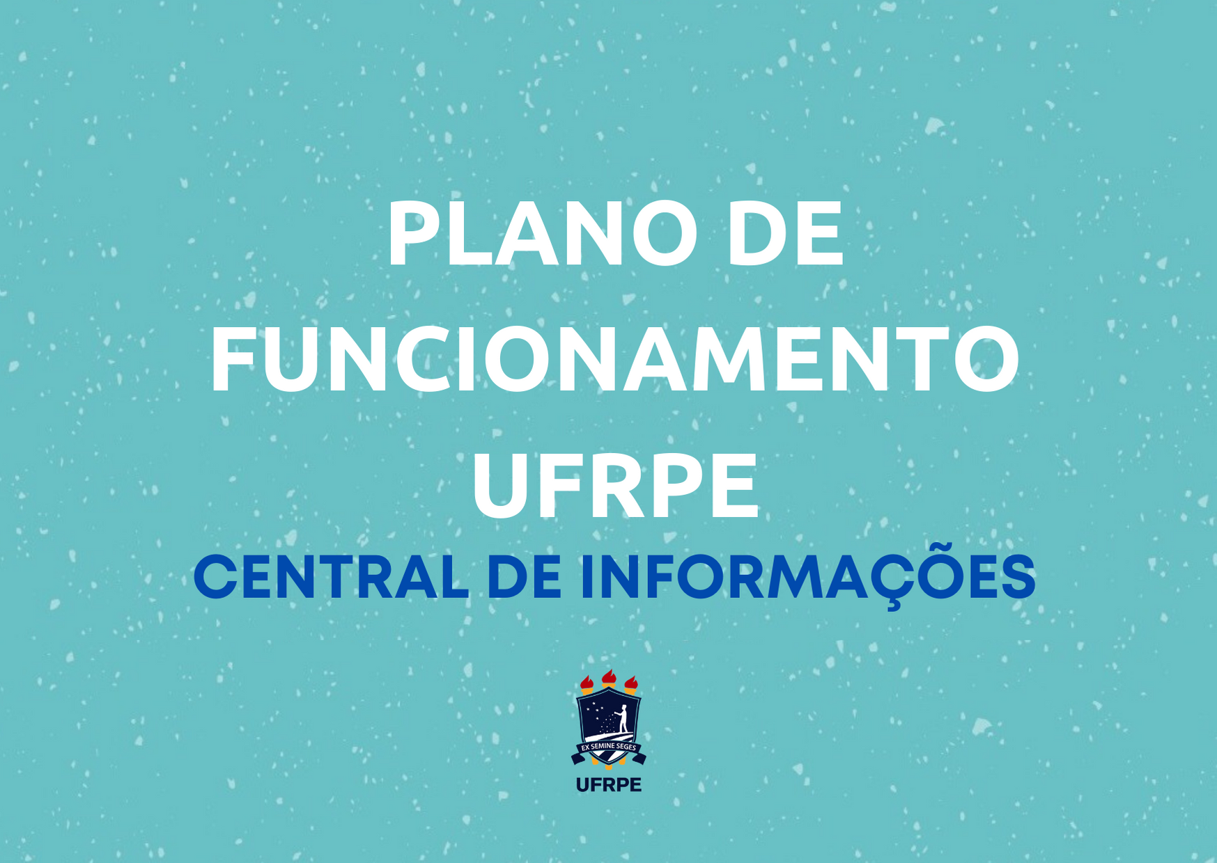 texto plano de funcionamento ufrpe central de informações