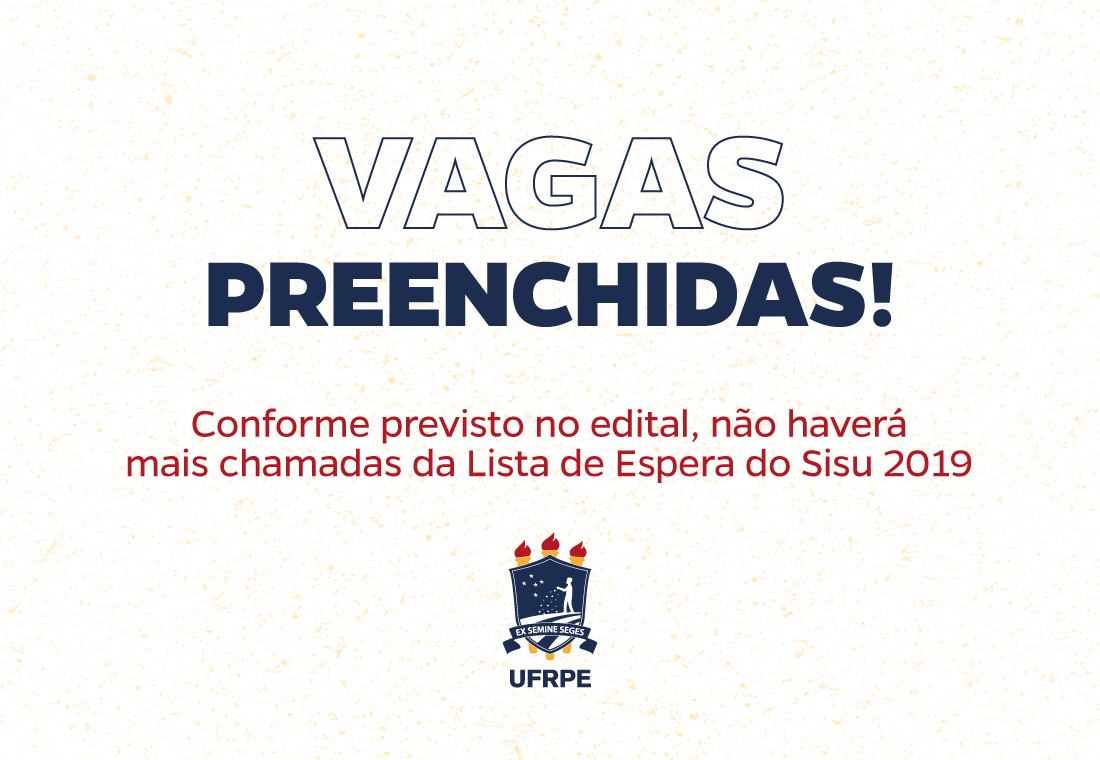 Vagas preenchidas