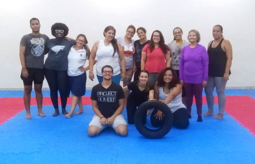 grupo com a coordenadora