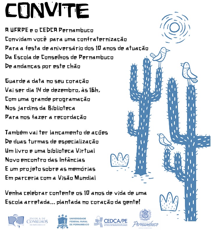 cartaz com informações do evento