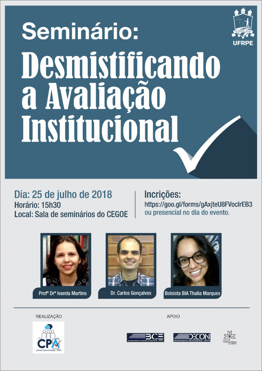 cartaz com informações já mencionadas