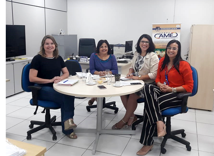Equipes da Came/UFRPE e Ciee em reunião para formação continuada de egressos