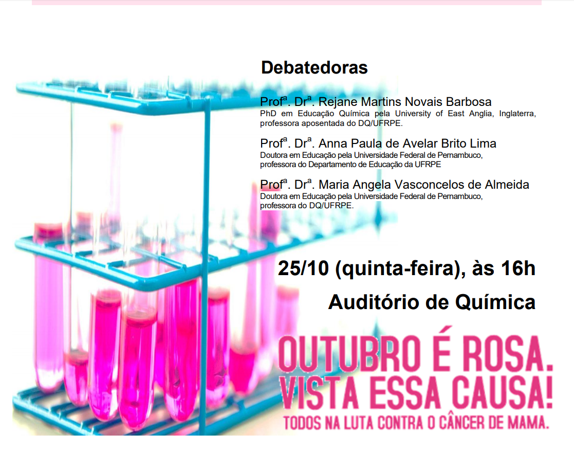 cartaz com informações do evento DQ em Debate