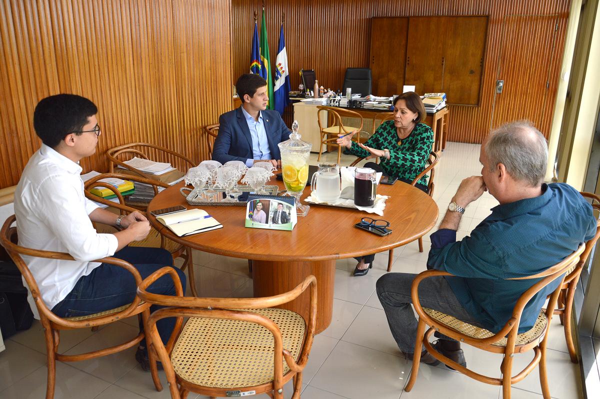 pessoas sentadas ao redor de mesa de reunião