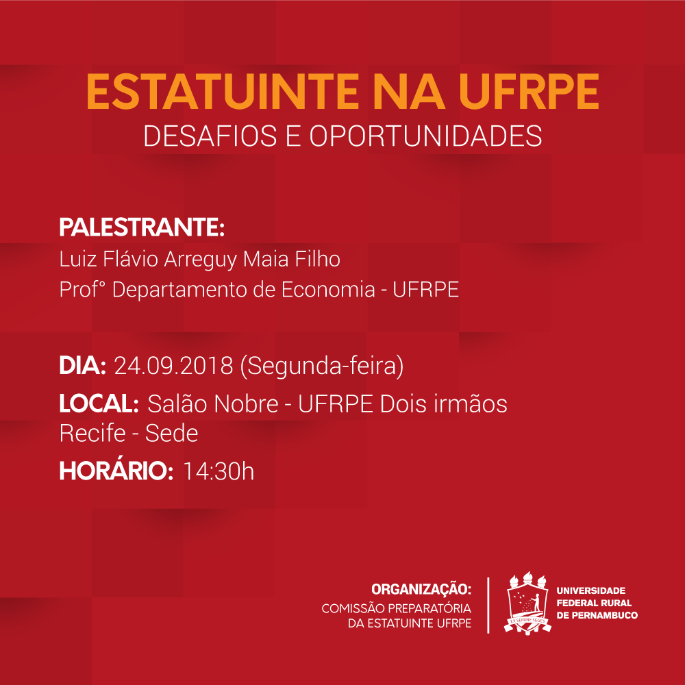 cartaz com informações sobre a palestra