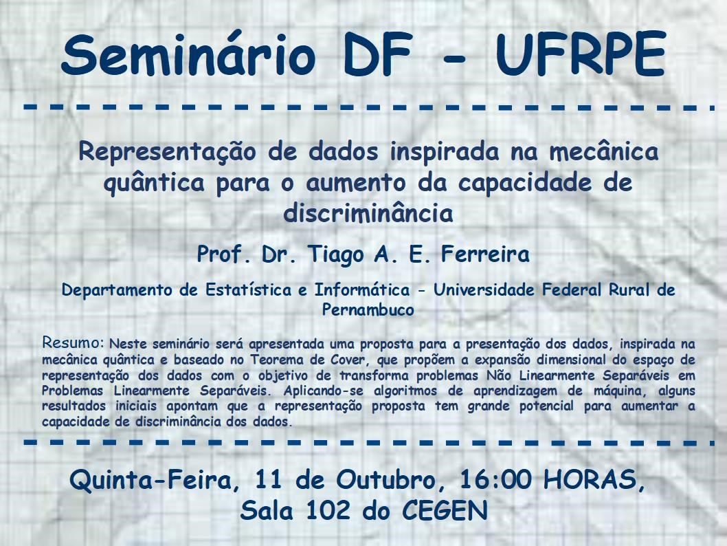 cartaz com informaçoes do evento