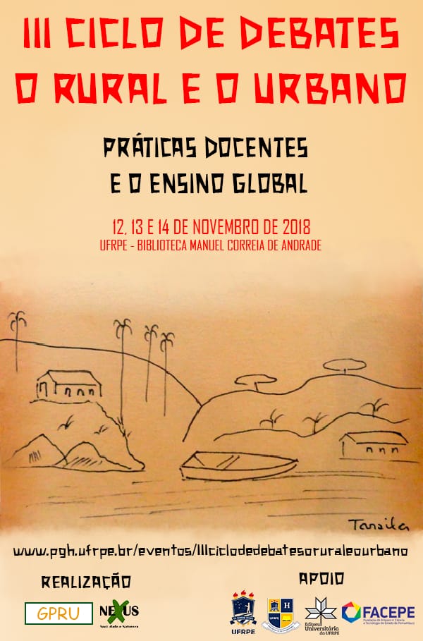 cartaz com informações do evento