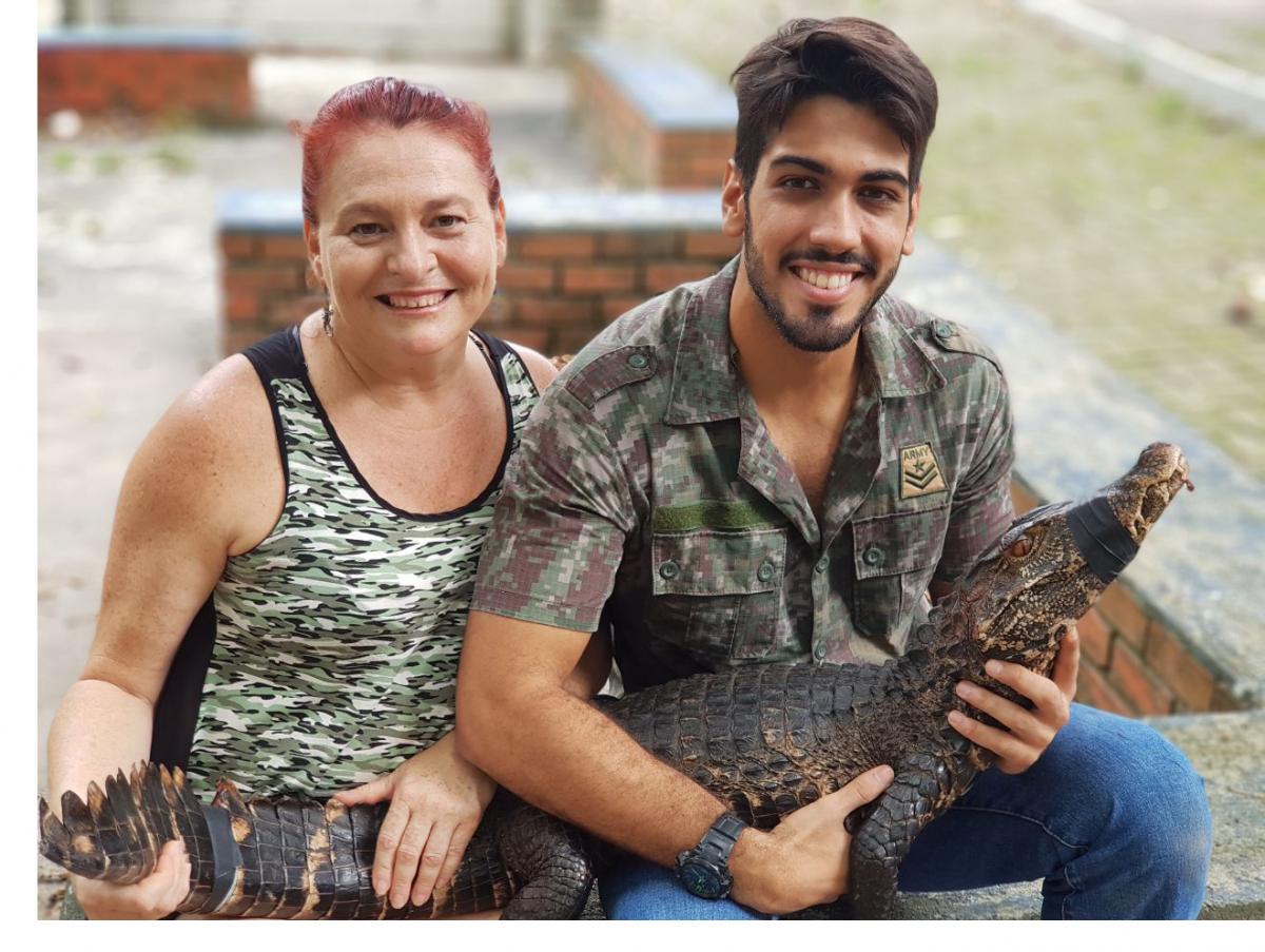 Jozélia e Paulo cuidaram e fizeram soltura do animal