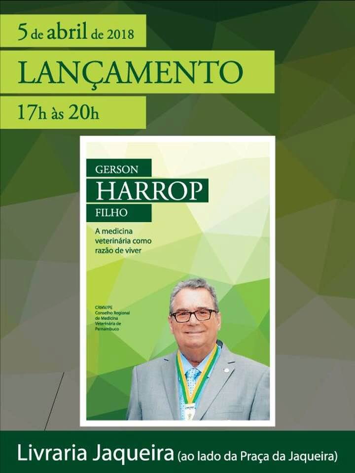 Cartaz com informações do lançamento do livro