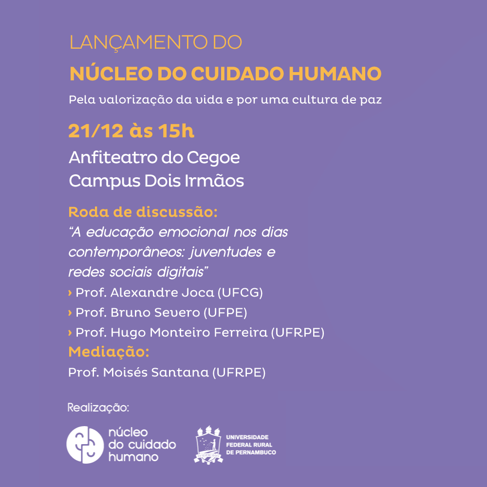 cartaz com informações do evento