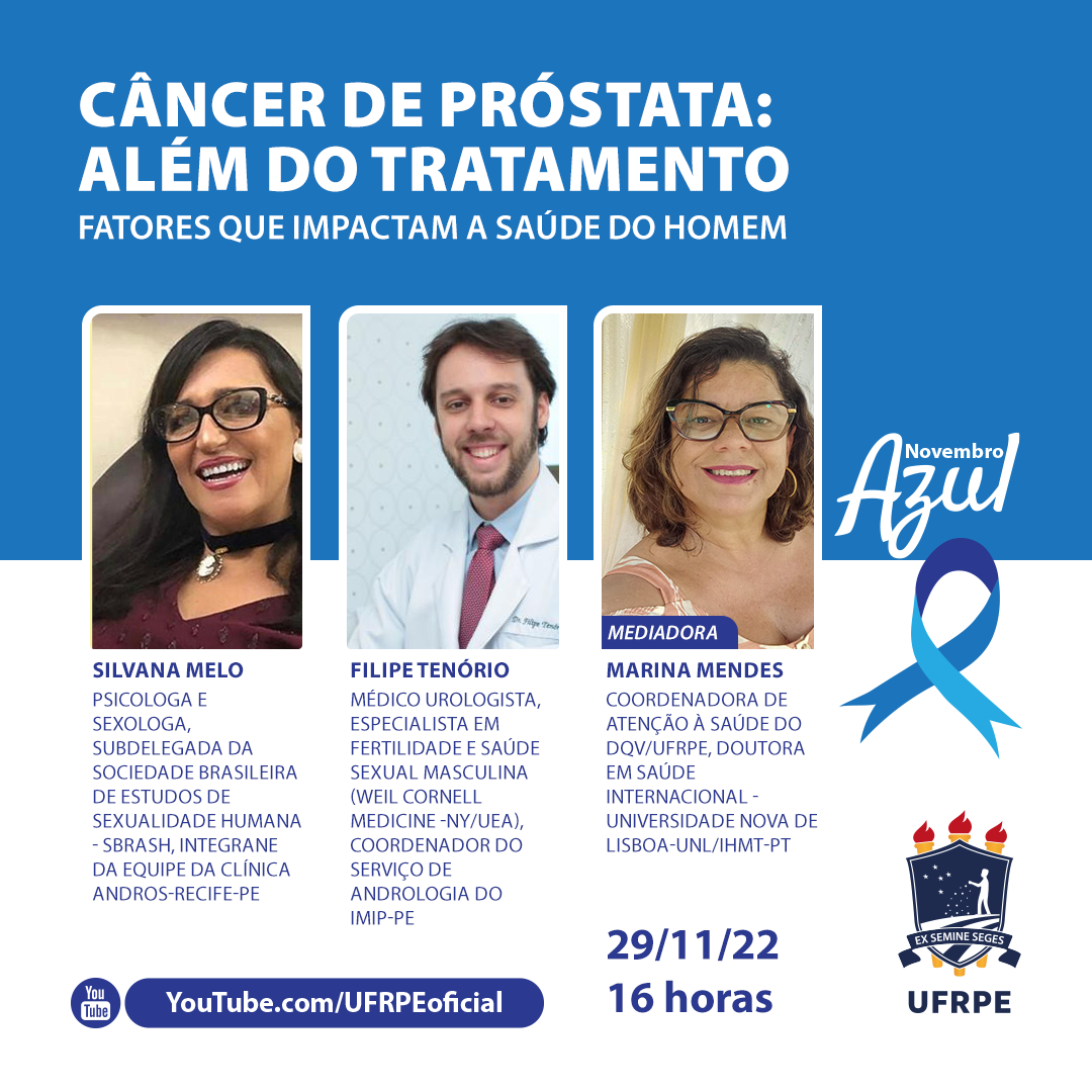 card sobre o novembro azul no youtube