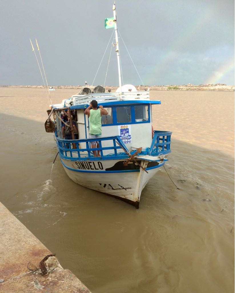 Barco sinuelo ao mar