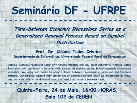 Cartaz com informações do evento