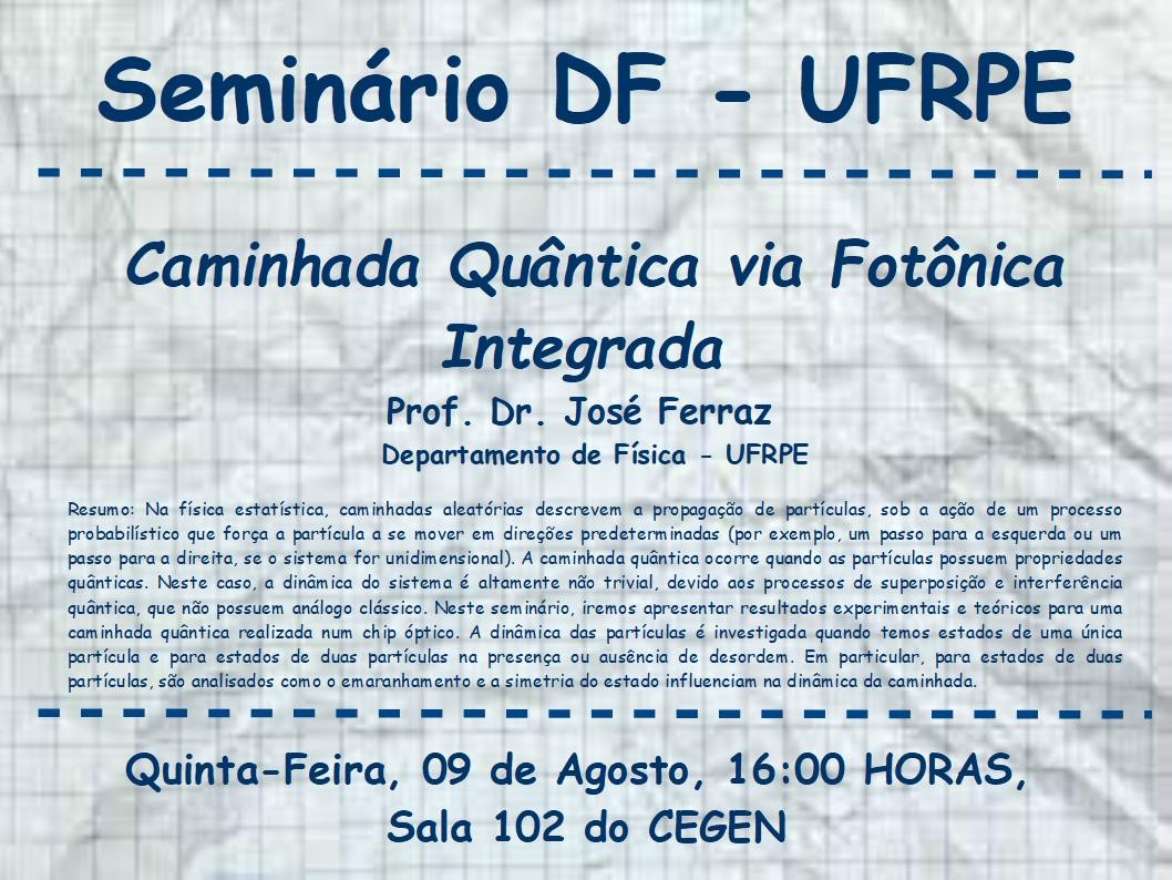 cartaz com informações do evento