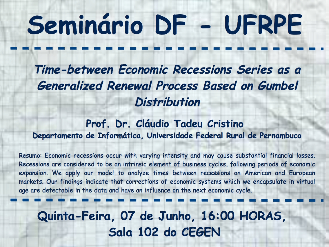 cartaz do evento com informações sobre palestra