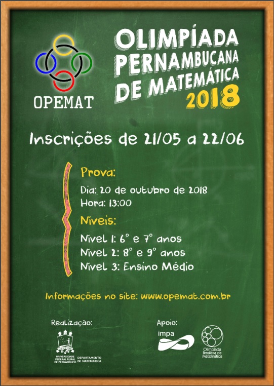 cartaz de divulgação com as informações já mencionadas