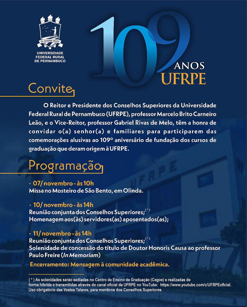 convite com as mesmas informações da matéria