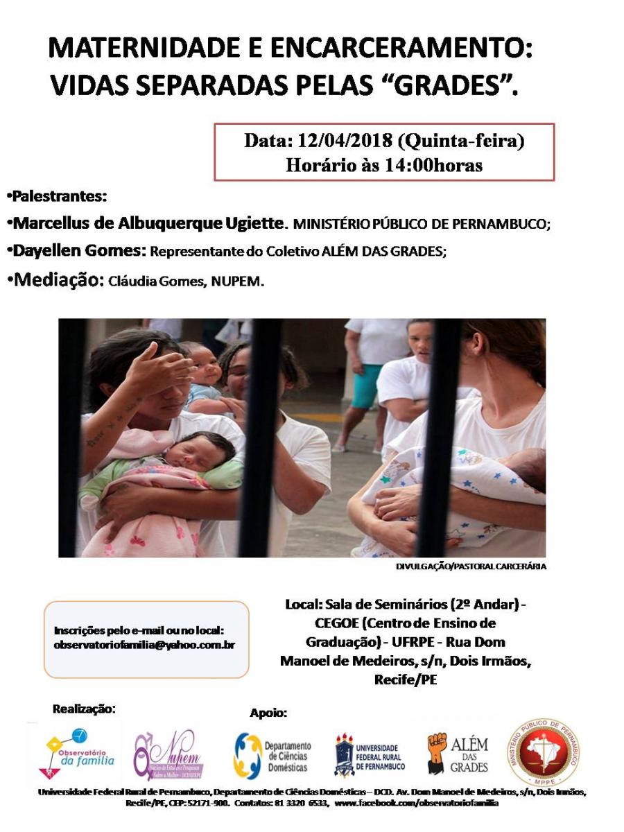 Cartaz com informações do evento