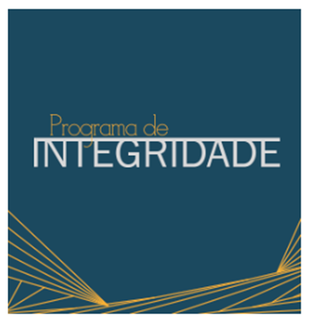 imagem lisa azul com a escrita "Integridade pública"