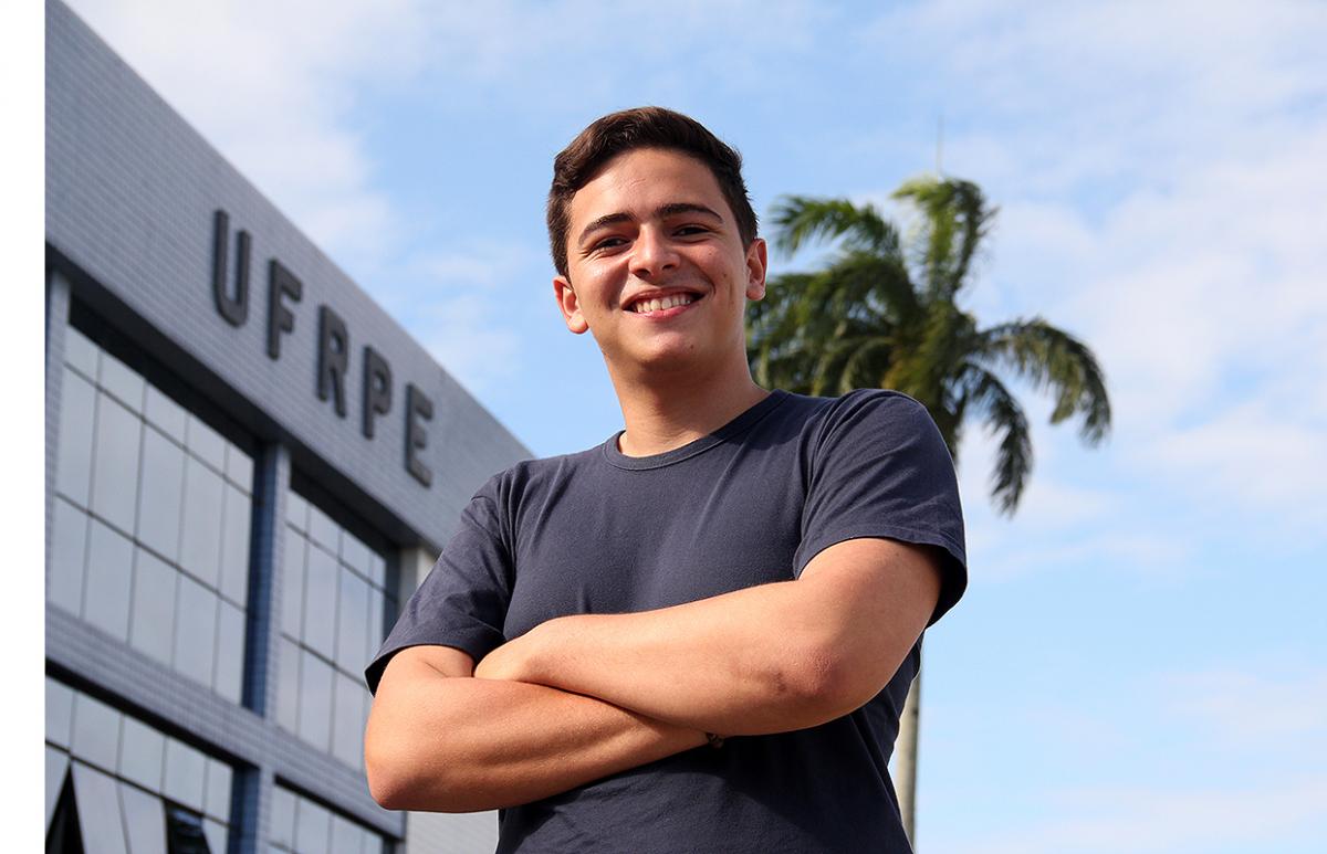 Foto do estudante Mário Emmanuel