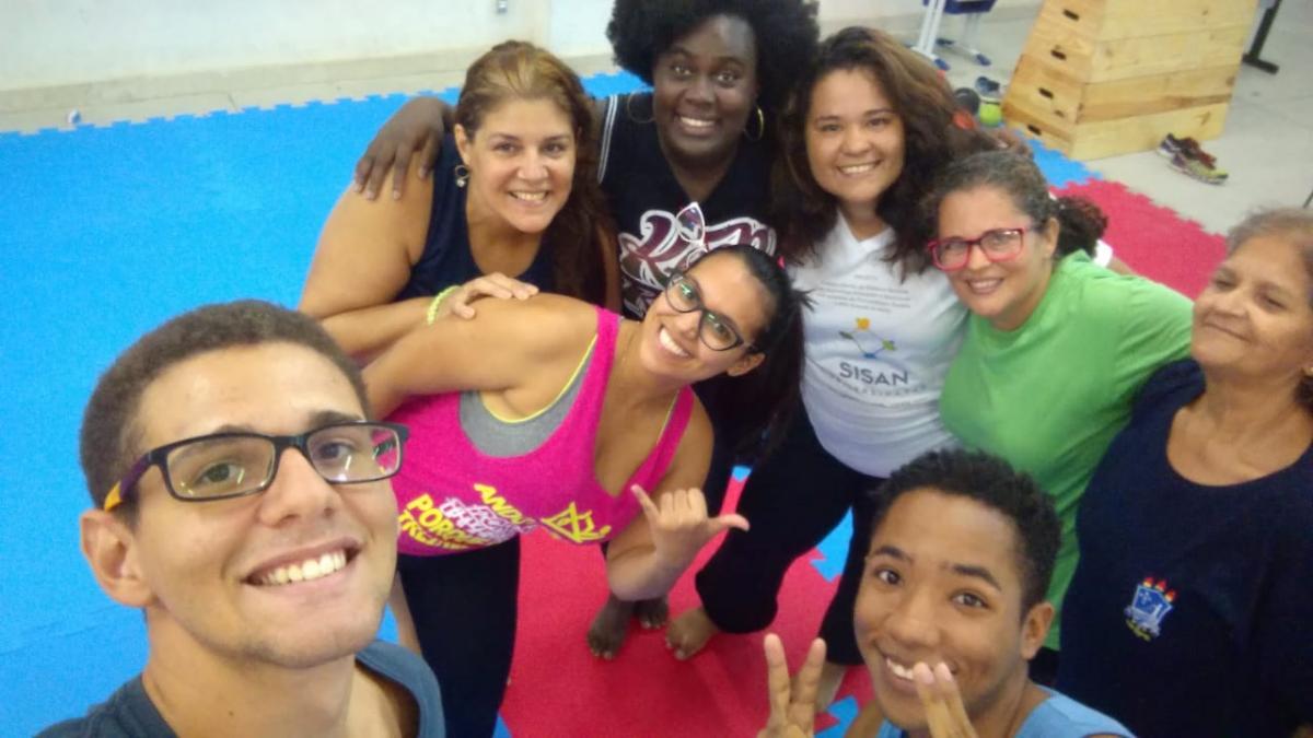 participantes do projeto em atividade