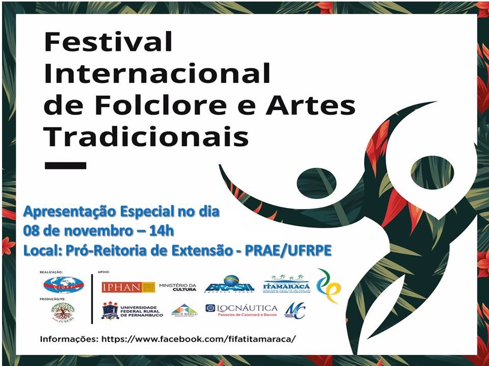 cartaz com informações do evento