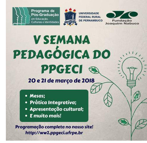 Cartaz da V Semana Pedagógica 
