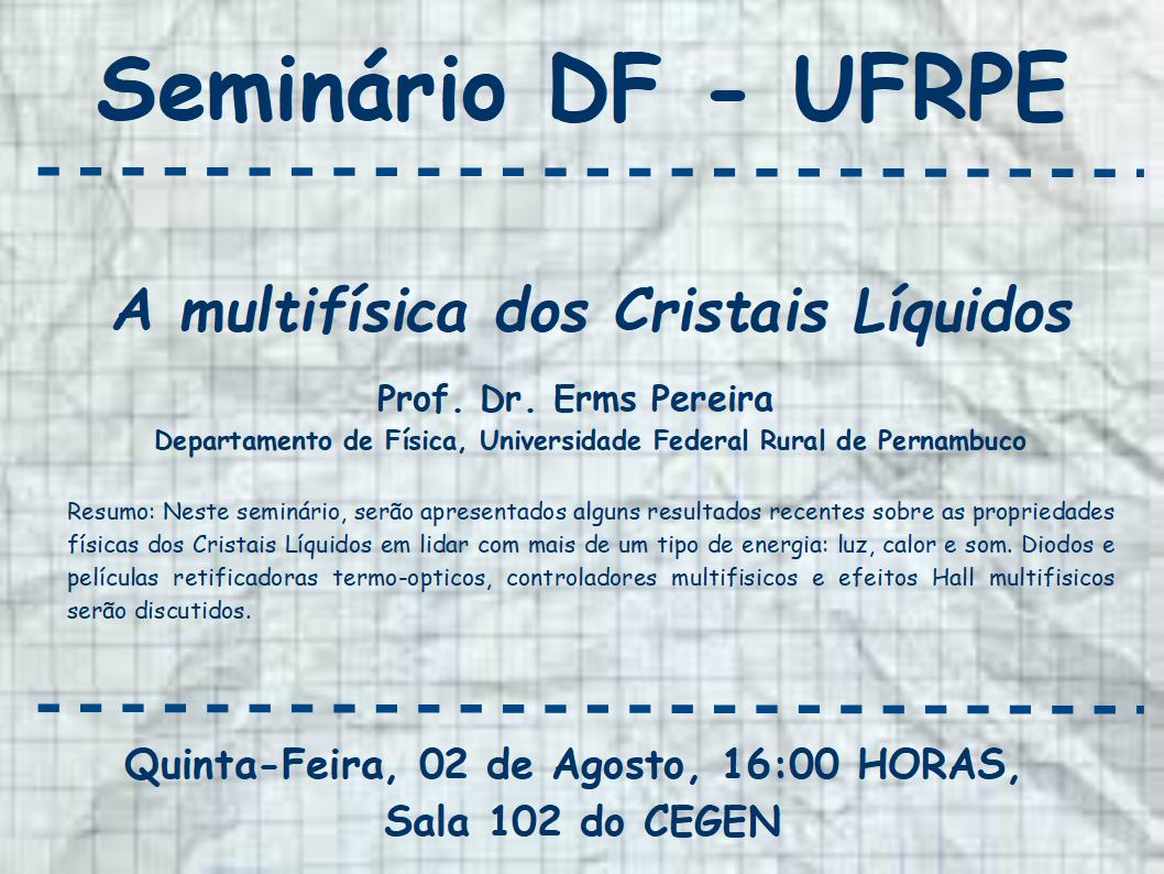 Cartaz com informações do evento